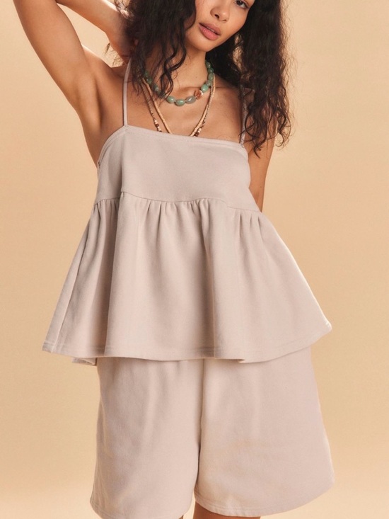 Free People Pants - Stella Terry Shorts Set